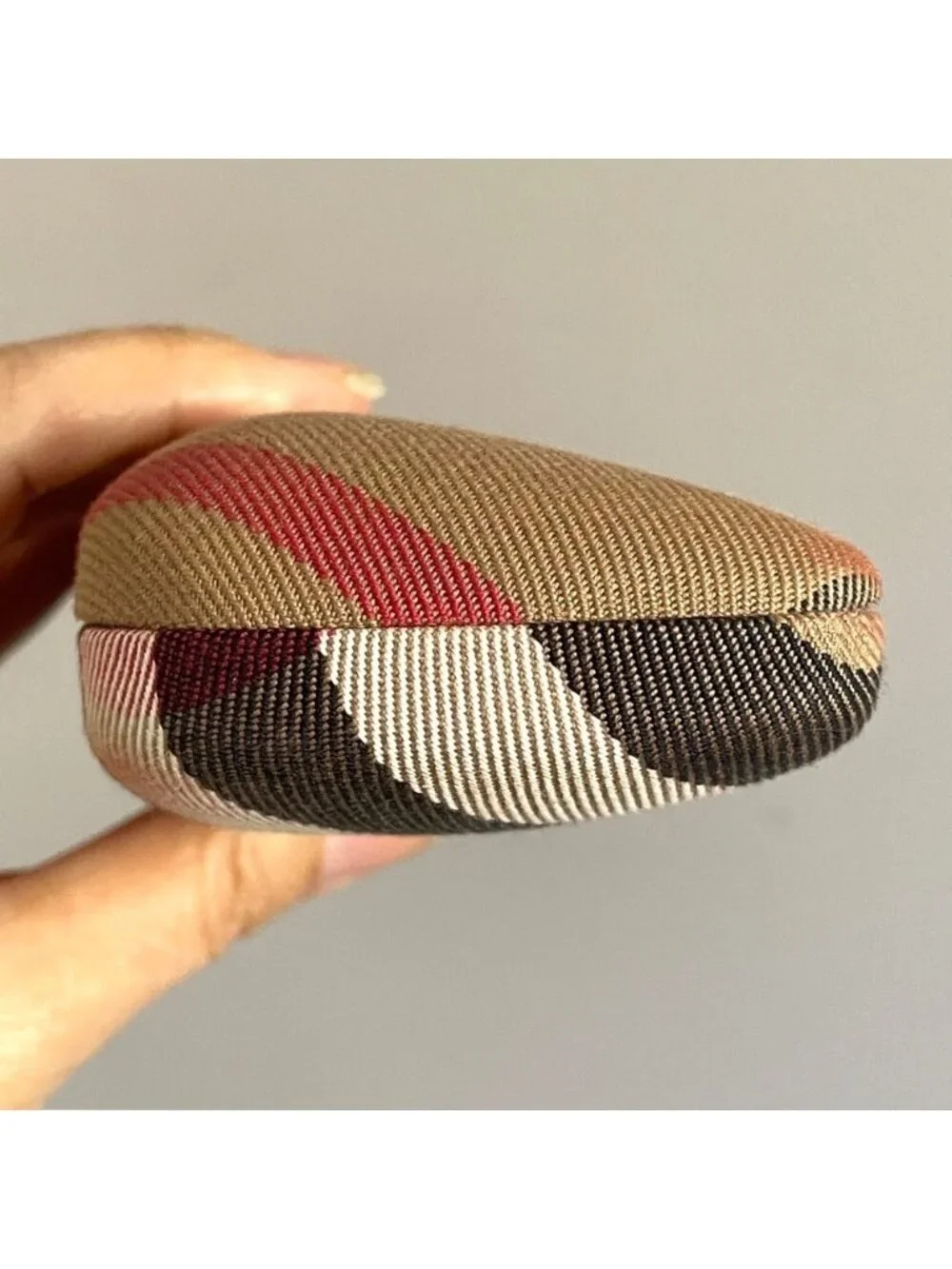 Burberry Nova Check Hard Eyeglasses Sunglasses Glasses Case 🇮🇹